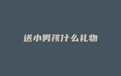 送小男孩什么礼物