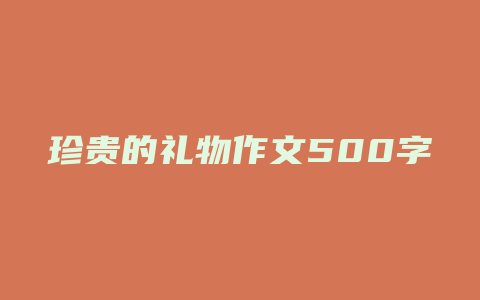 珍贵的礼物作文500字