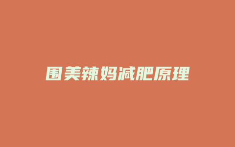 围美辣妈减肥原理